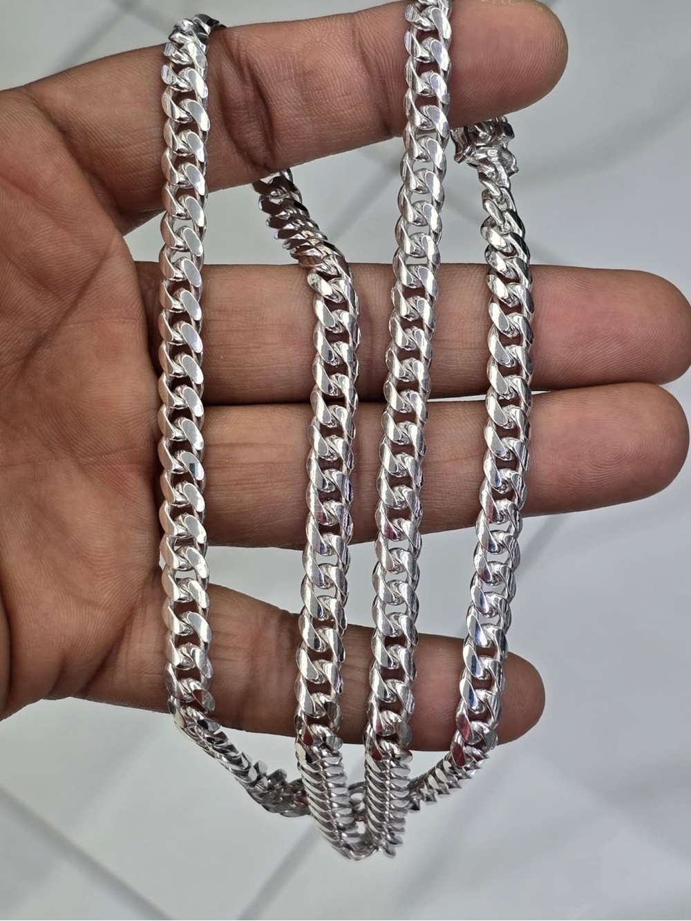 925 Sterling Silver Miami Cuban solid chain 22 inches